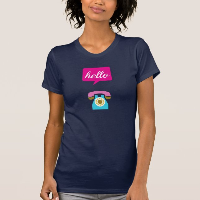 Hej Cute Colorful Hej T-shirt (Framsida)