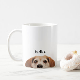 Hej Cute Funny Beagle Hund Modern Trendig Kaffemugg