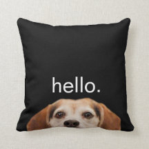 Hej Cute Funny Smildra Beagle Hund Modern Black