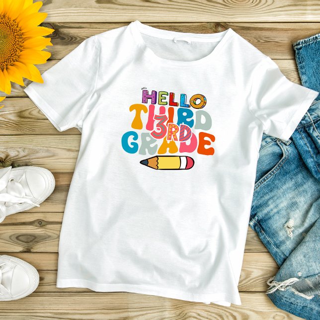 Hej Cute Kids i tredje Klass i Back to school T Shirt (Skapare uppladdad)