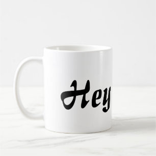 Hej Cutie Black Lettering Kaffemugg