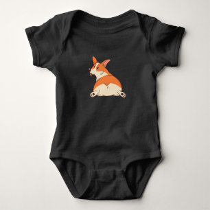 Hej Cutie Tecknad Corgi Roligt T Shirt
