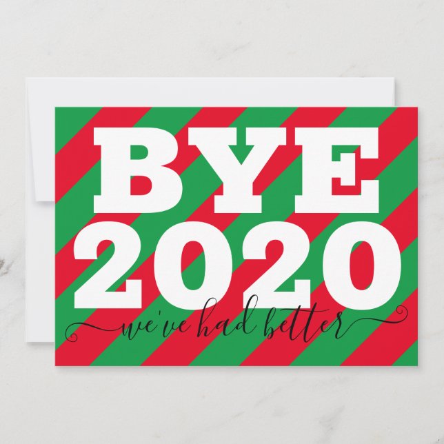 Hej då 2020. Vi har haft det bättre Kort (Framsida)