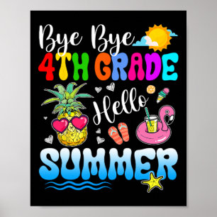 Hej då, 4:e Klass Hej sommarlärare i Studenten Poster