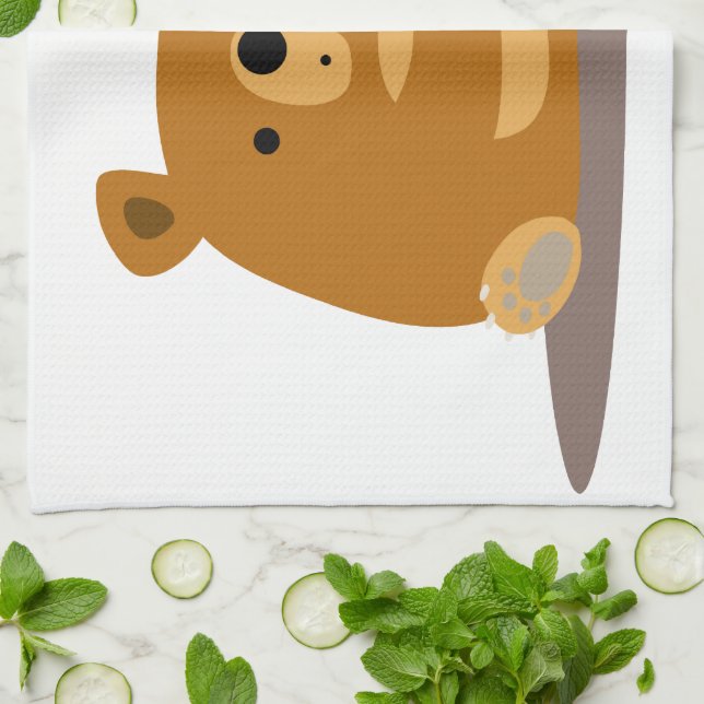 Hej då, älskling! Cute Tecknad Bears Kitchen Towel Kökshandduk (Vikta)