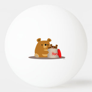 Hej då, älskling! Cute Tecknad Bears Ping Pong Bol Pingisboll