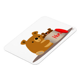 Hej då, älskling! Cute Tecknad ger flexibla magnet