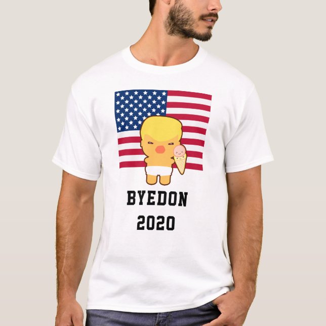 Hej då, Don 2020 Baby Trump-Tecknad T Shirt (Framsida)
