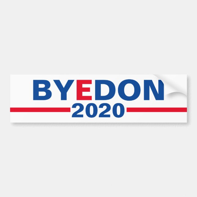 "Hej då Don 2020" Classic Kampanj Bumper Sticker Bildekal (Framsidan)