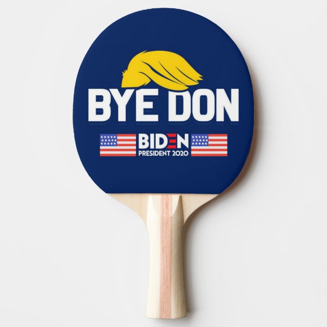 Hej då Don BIDEN 2020 President HARRIS Pingisracket (Framsidan)