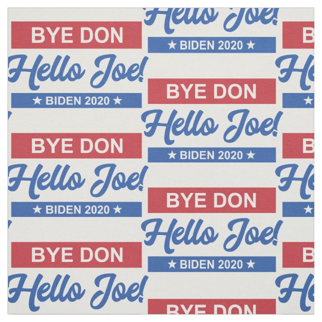 Hej då Don Hej Joe Biden 2020 Mönster Tyg (Provkarta)