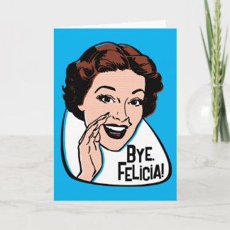 Hej då Felicia Anpassade Greeting Card Kort