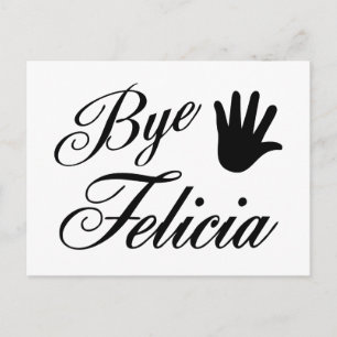 Hej då Felicia Finare Wave Hand Vykort