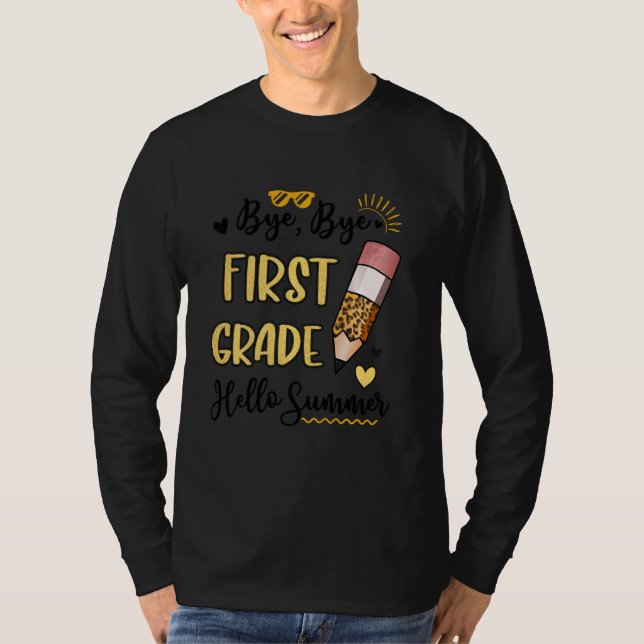Hej då, första Klass Hej, sommarfuny Student Tea T Shirt (Framsida)