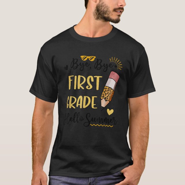 Hej då, första Klass Hej, sommarfuny Student Tea T Shirt (Framsida)