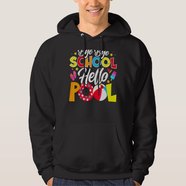 Hej då, Hej Bassäng Lärare Sommar 4 Hoodie (Framsida)