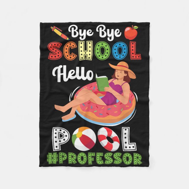 Hej då, Hej Bassäng professor i sommarstugan Fleecefilt (Framsidan)