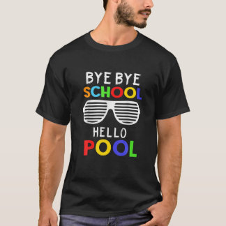 Hej då, Hej Bassäng sommar Vacation Teacher T Shirt