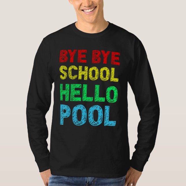 Hej då, Hej Bassäng, sommartid T Shirt (Framsida)