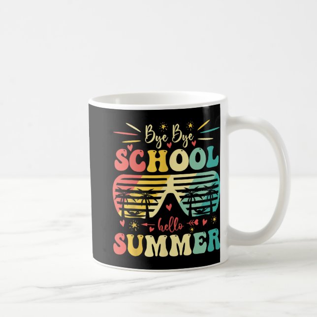 Hej då, Hej, sommartid, Lycklig, förra Scho-dagen Kaffemugg (Höger)
