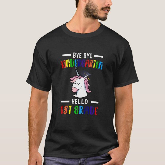 Hej då, Kindergarten Hej 1st Klass School G T Shirt (Framsida)