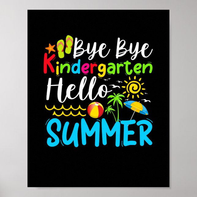 Hej då, Kindergarten Hej Summer Poster (Framsidan)