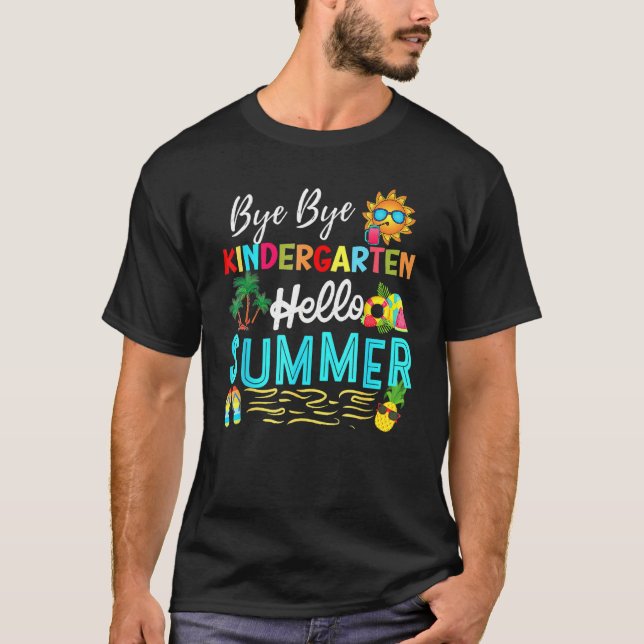 Hej då, Kindergarten, sommarlärare Student Hej T Shirt (Framsida)