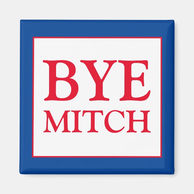 Hej då, McConnell Senate Vote Blue Magnet (Framsidan)