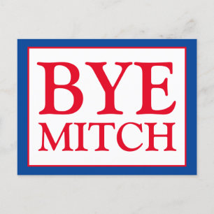 Hej då, McConnell Senate Vote Blue Vykort