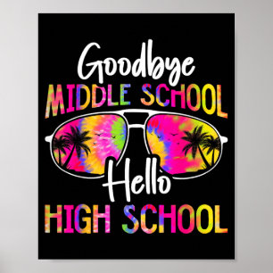 Hej då mellanstadiet hej högstadiet sommar poster