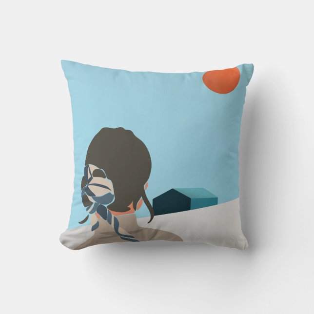 Hej då, min kärlek T-Shirt Kudde (Framsida)