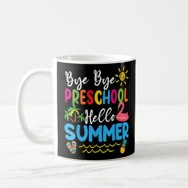 Hej då Preschool Hej Summer Teacher Studenter T- Kaffemugg (Vänster)