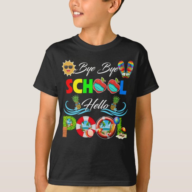 Hej då School Hej Bassäng Shirt Teacher Squad T (Framsida)