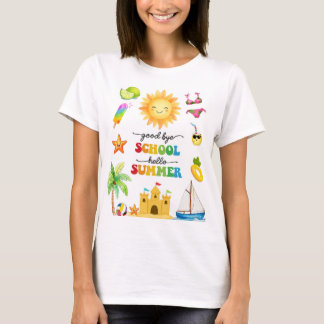 Hej då skola Hej sommarfest T Shirt