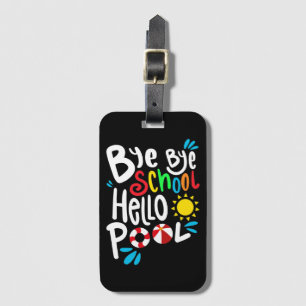 Hej då, skolan Hej Bassäng I Bagagebricka