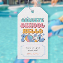 Hej då skolan Hej poolen Slut på skolavslutningsfe