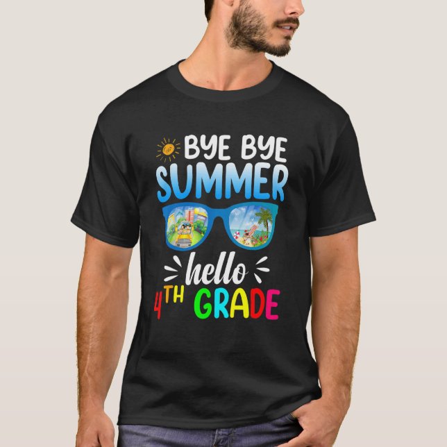 Hej då, sommartid, fjärde Klass-läraren, fjärde He T Shirt (Framsida)