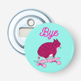 Hej då, text med Coola Rosa Cat Flasköppnare