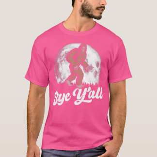 Hej då Y'All Funny Southern Sasquatch Måne Introve T Shirt