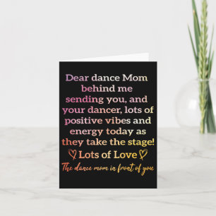 Hej Dance Mamma bakom mig som skickar dig en fin r Kort