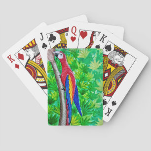 Hej, där är en scharlakansara i det där trädet! casinokort