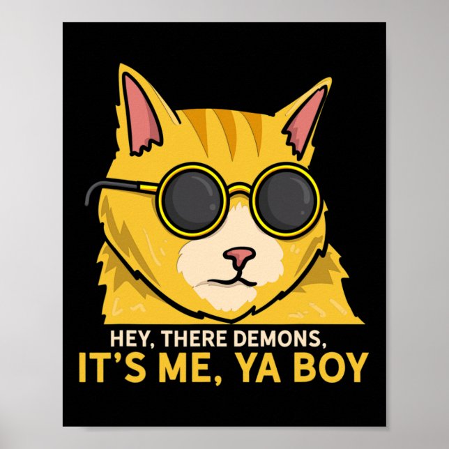 Hej, där demonstrerar sin Ya Boy - Spooky Ghost Hu Poster (Framsidan)