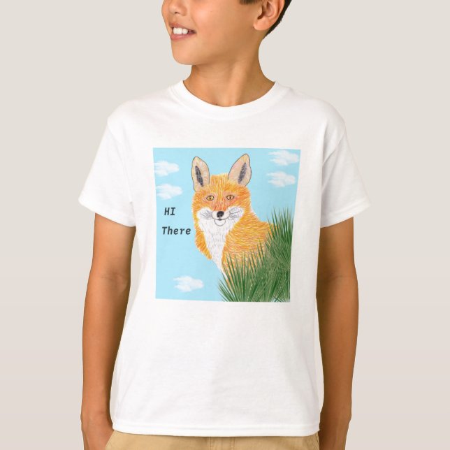 Hej där Fox T Shirt (Framsida)