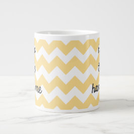 "Hej Där Handsome" Chevron Jumbo Mugg