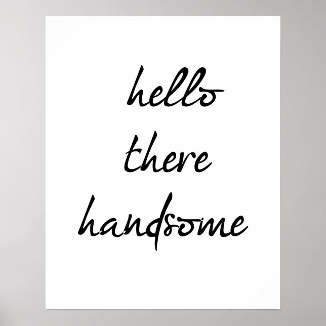 Hej där Handsome Poster (Framsidan)