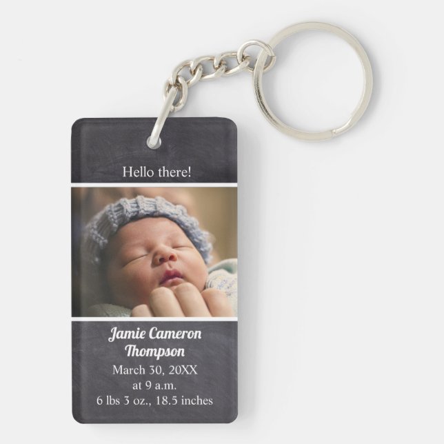 Hej där! Inledning av baby-foto (Baksidan)