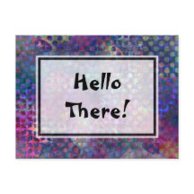 "Hej där!" Multifärgad, unik Abstrakt konst