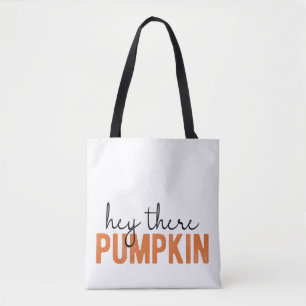 Hej där Pumpkin Fall Tote Tygkasse