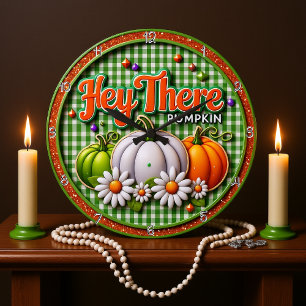 Hej, där Pumpkin Stor Klocka