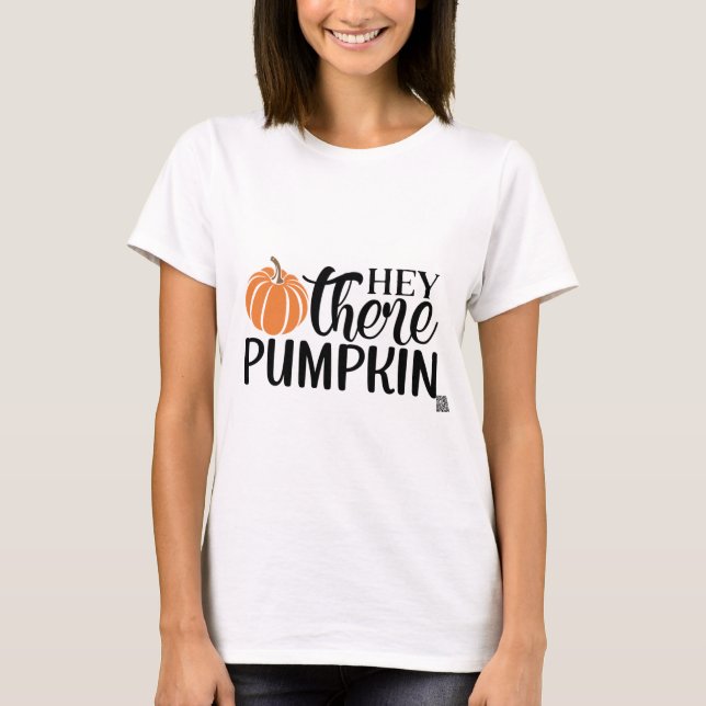 Hej, där Pumpkin T Shirt (Framsida)